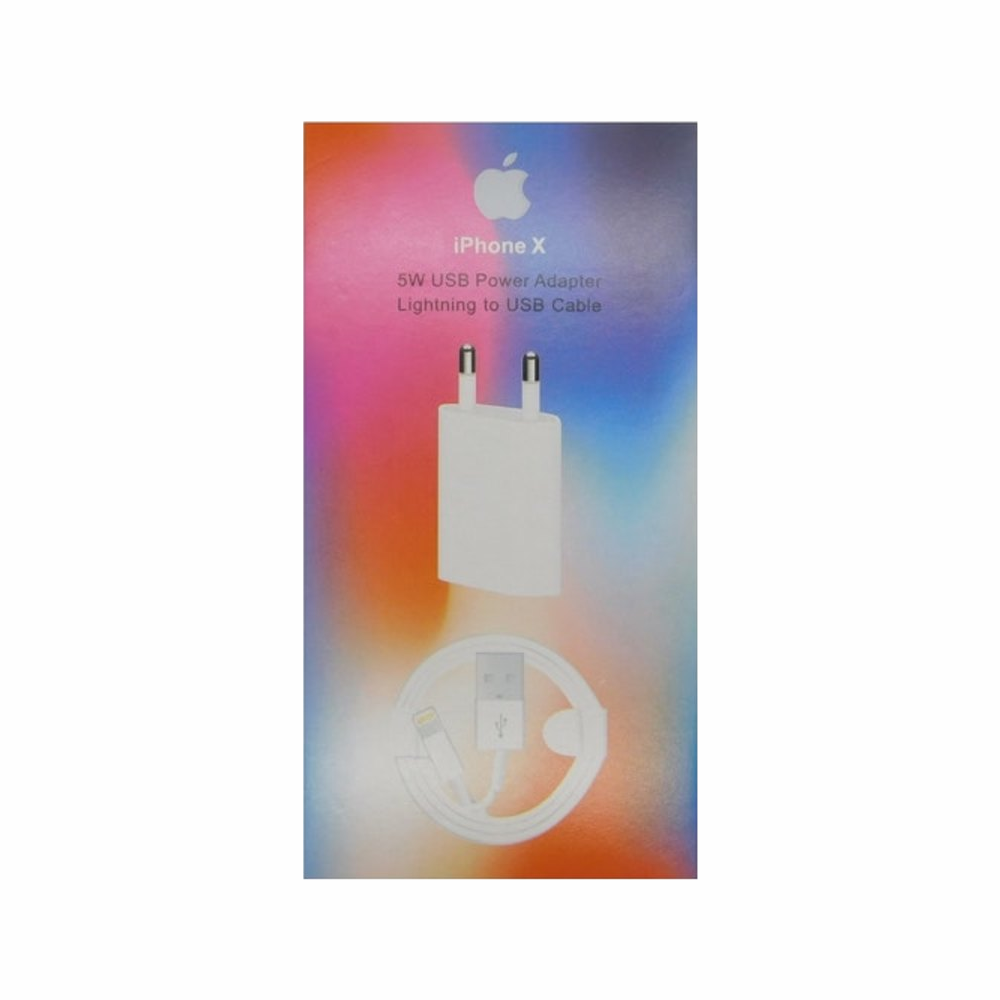 Carregador Iphone X Lightning USB Com Cabo e Caixa