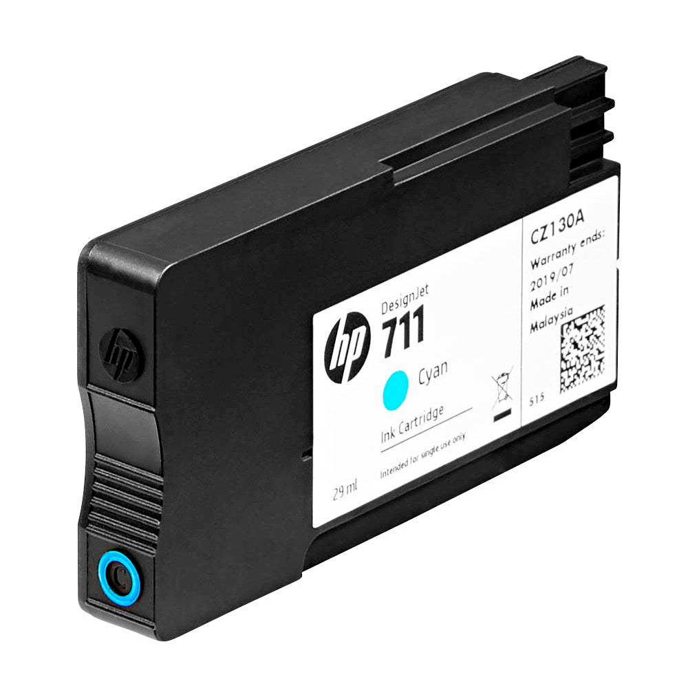 Kit 3 Unidades Cartucho de Tinta HP DesignJet 711 | T120, T130, T520 | 29ml Ciano HP Original - CZ130AB
