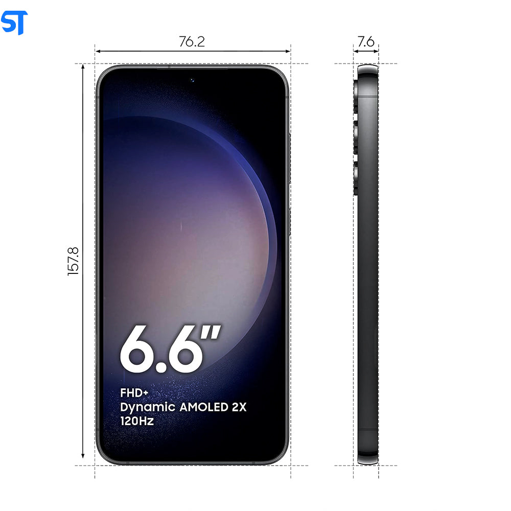 Smartphone Samsung Galaxy S23+ 5G, 256GB, 8GB RAM - Snapdragon 8 Câmera Tripla até 50MP + Selfie 12MP Preto SM-S916B/DS