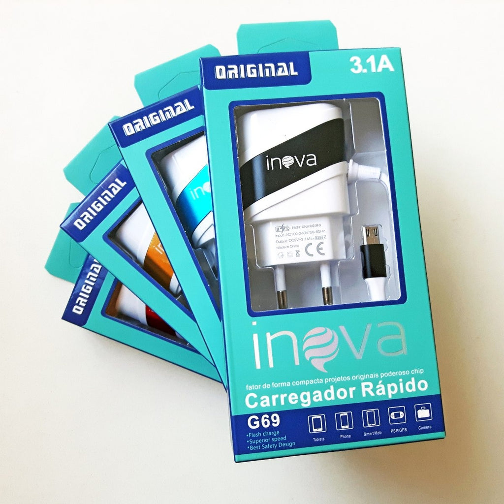 Carregador Para Android 3.1a Inova CAR-G5051 Preto