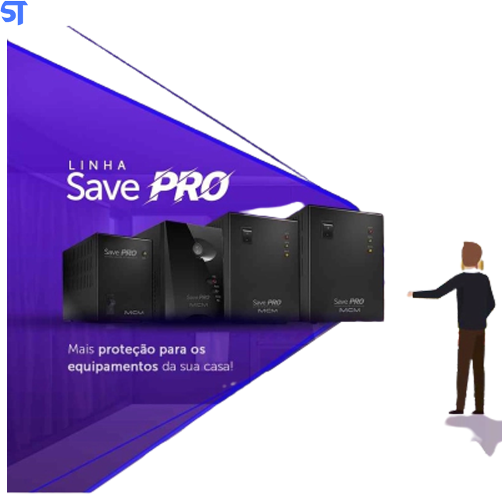 Estabilizador Save Pro MCM 1000va 220 Para 220v