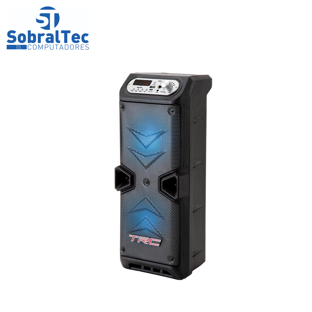 Caixa de Som Amplificada TRC 219 com Bluetooth, Rádio FM, Entrada USB e Controle Remoto – 35W