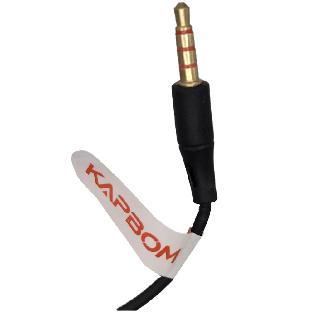 Fone De Ouvido Estéreo Com Microfone Kapbom - KA-727 - Preto