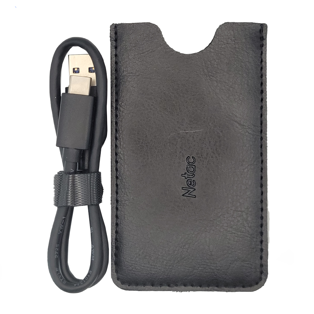 SSD SATA Externo USB 3.2 Tipo C  1TB Netac Z8 Leitura 550Mb/s e 480Mb/s De Escrita