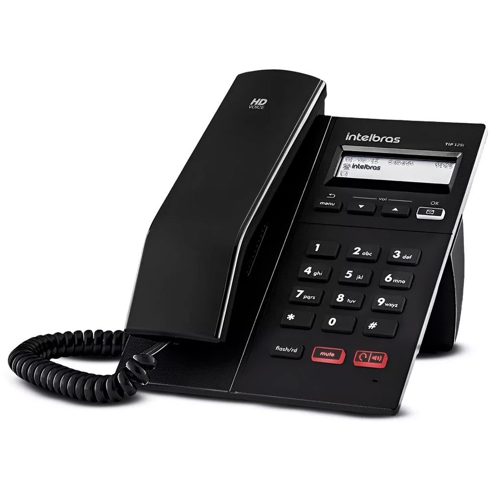 Telefone Voip Ip Tip125i Intelbras Poe Sip 2.0 Audio HD Tela