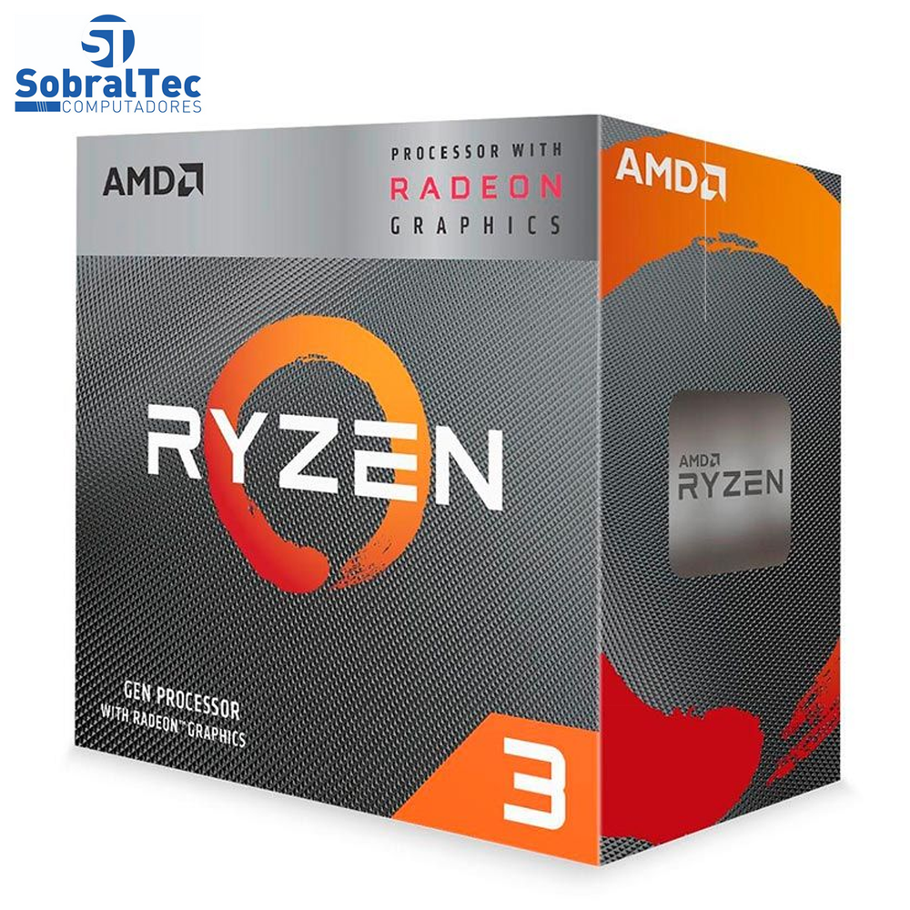Processador AMD Ryzen 3 3200G, Cache 4MB, 3.6GHz (4GHz Max Turbo), AM4 - YD3200C5FHBOX
