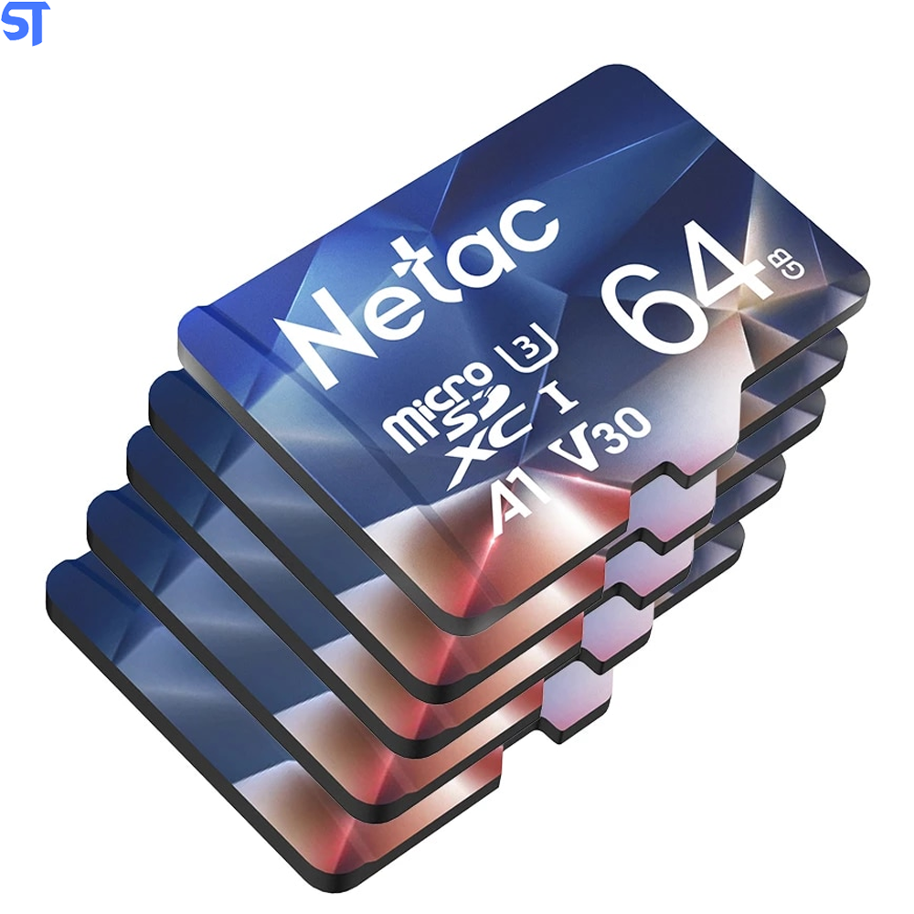 Cartão Micro SD 64Gb 100Mb/s De Leitura Com Adaptador Netac