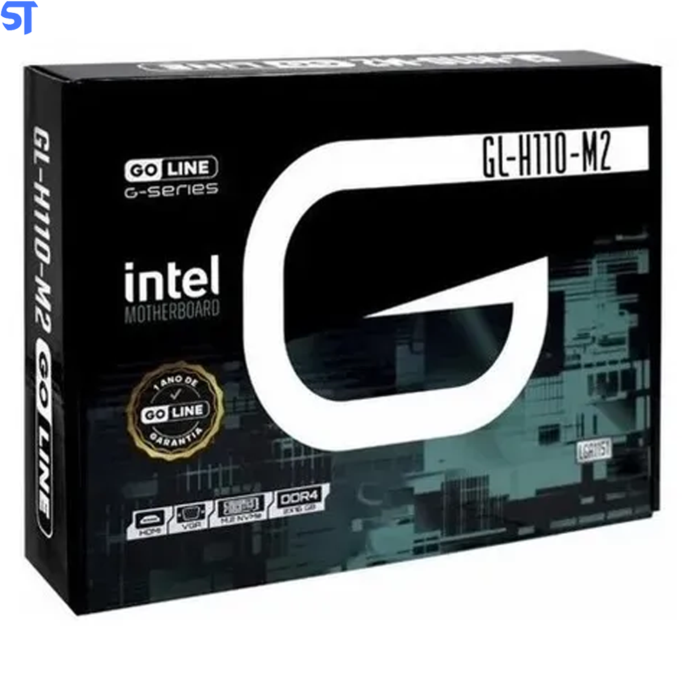 Placa Mãe GoLine GL-H110-M2 Socket LGA 1151 / VGA / DDR4- 6ª Geração e 7ª Geração