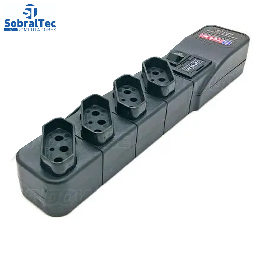 Protetor Eletrico Super Premium 4 Tomadas 3 Metros Emplac