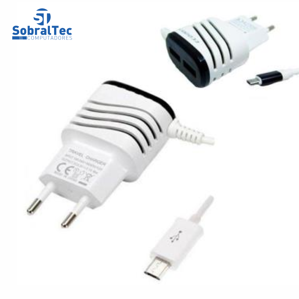 Carregador Ecooda Micro Conector 3.6A  - EC5227-V8