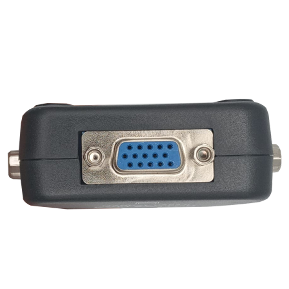 Chaveador Kvm Usb 2.0 Switch 3 Portas Vga e Usb B 3 Usb A Com 2 Cabos VGA Amarelo
