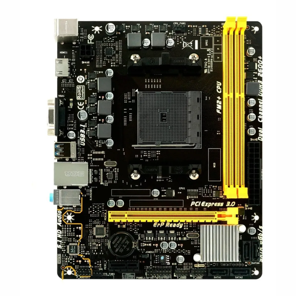 Placa Mãe Biostar A68MHE Ddr3 Socket Fm2+ uATX GbE LAN Hdmi  AA68XM2S
