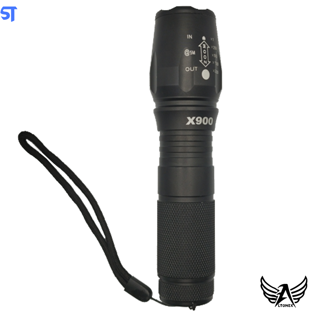 Lanterna Tática Multifuncional Led Recarregável Altomex X900 - ALB9001