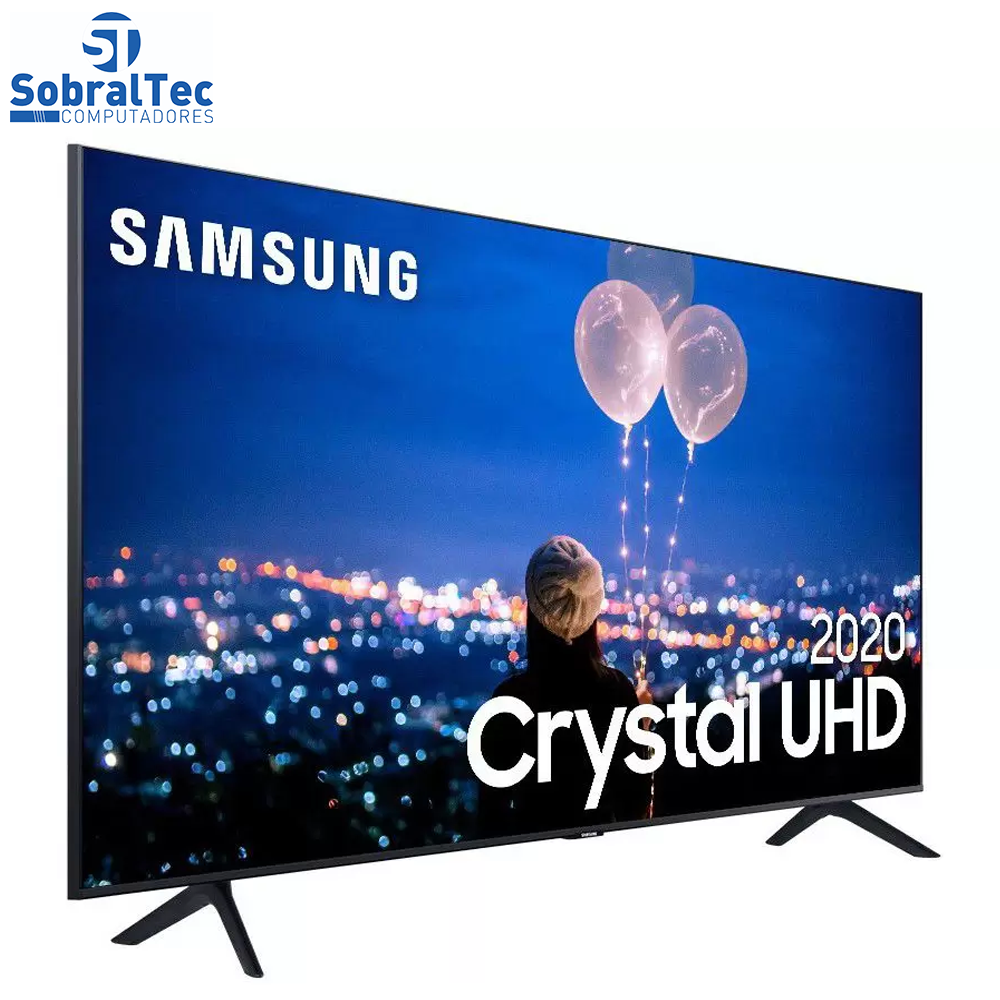 Smart TV Crystal UHD 4K LED 55” Samsung - 55TU8000  Borda Ultrafina Wi-Fi Bluetooth HDR 3 HDMI 2 USB