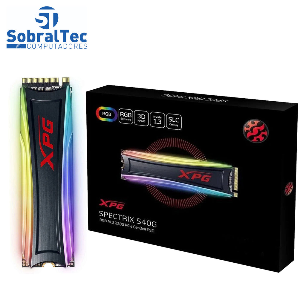 SSD M.2 256Gb Com RGB Spectrix S40G RGB PCIe M.2 2280