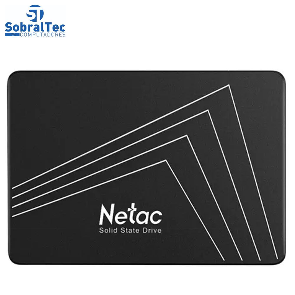 HD SSD 1TB Sata 3 560mb/s para Leitura e 510mb/s para Gravação Netac Black