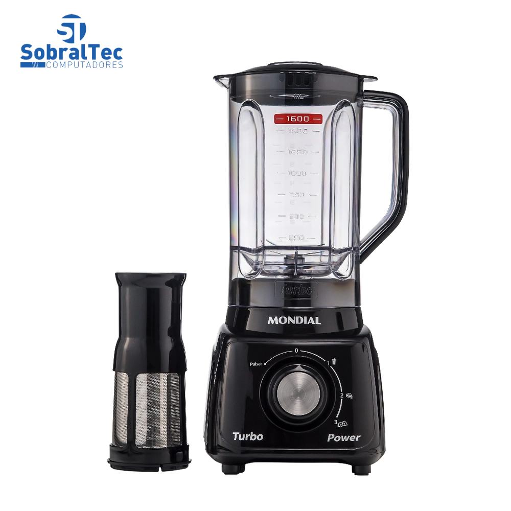 Conjunto Especial Mondial KT-105-B (Espremedor Premium + Batedeira Prática + Liquidificador Turbo Power) - Preto