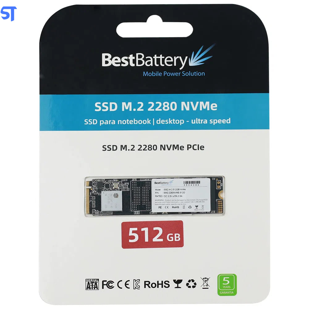 SSD M.2 NVME 512GB Bestbattery SM2-2280