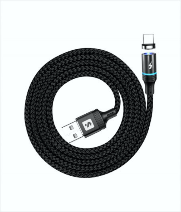 Cabo Magnético Preto Tipo C 1M 2.4A Sx-b16c