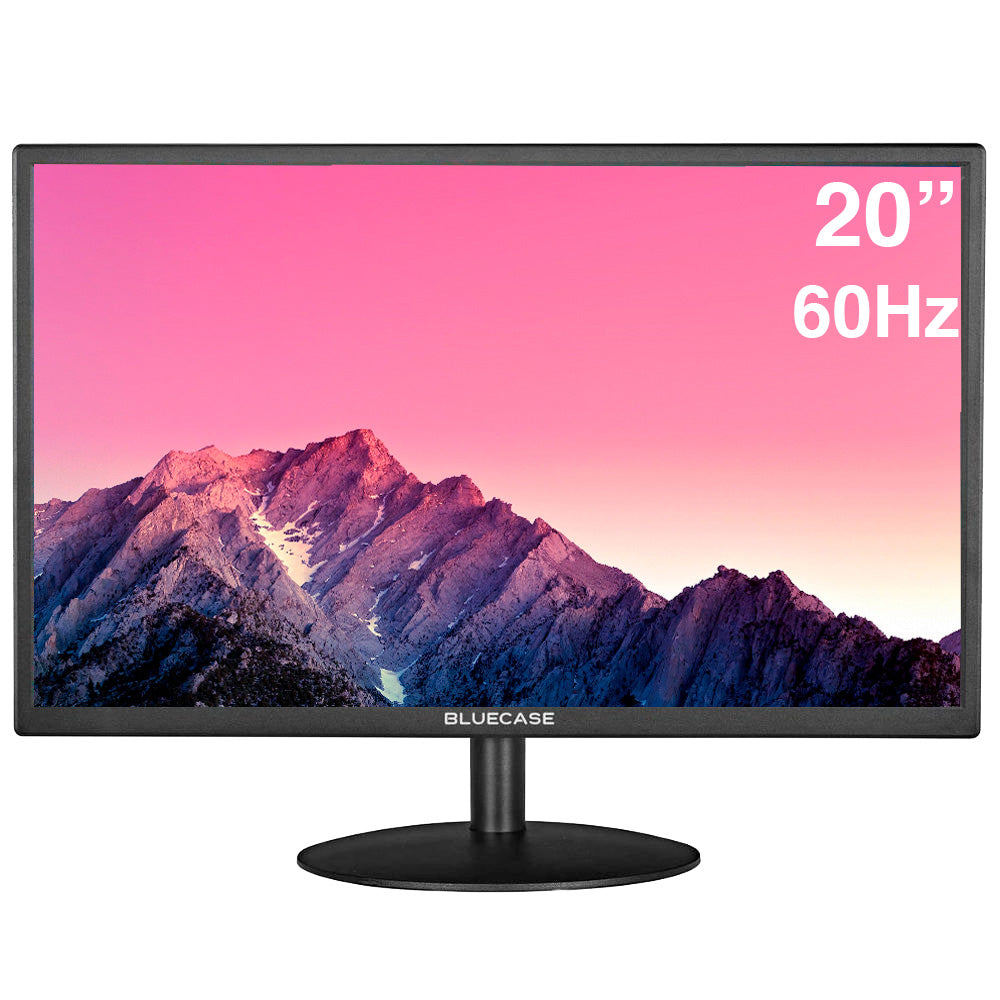 Monitor LED 20" 60Hz BM20D2HVW Bluecase HD+,  HDMI, VGA, VESA, Preto