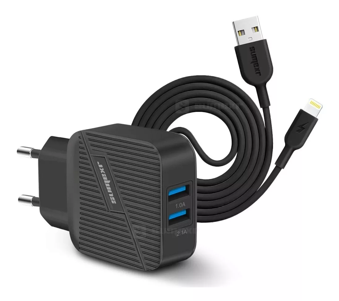 Carregador de Celular Sumexr 3.1A Tipo C Preto