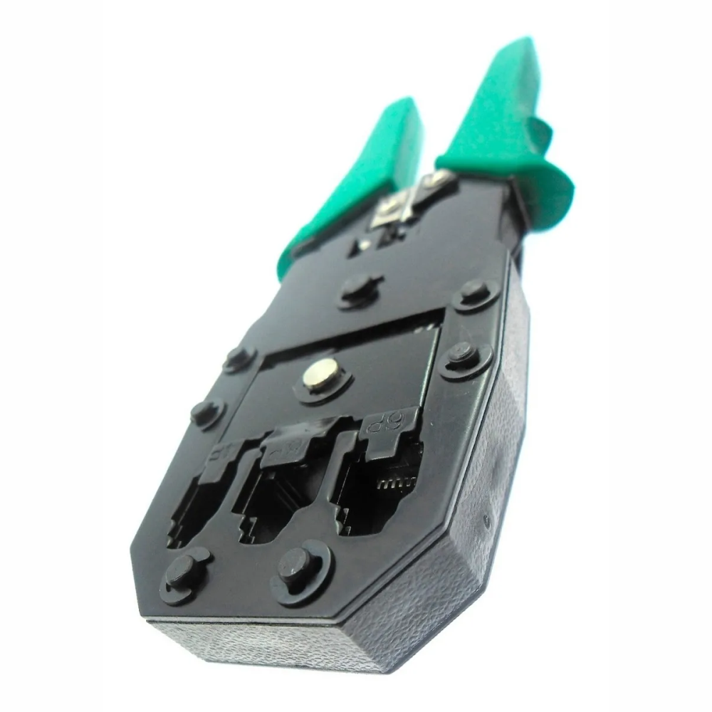 Alicate Crimpador Rj45 Rj12 Rj11 Cortador e Decapador Xtrad- XT572