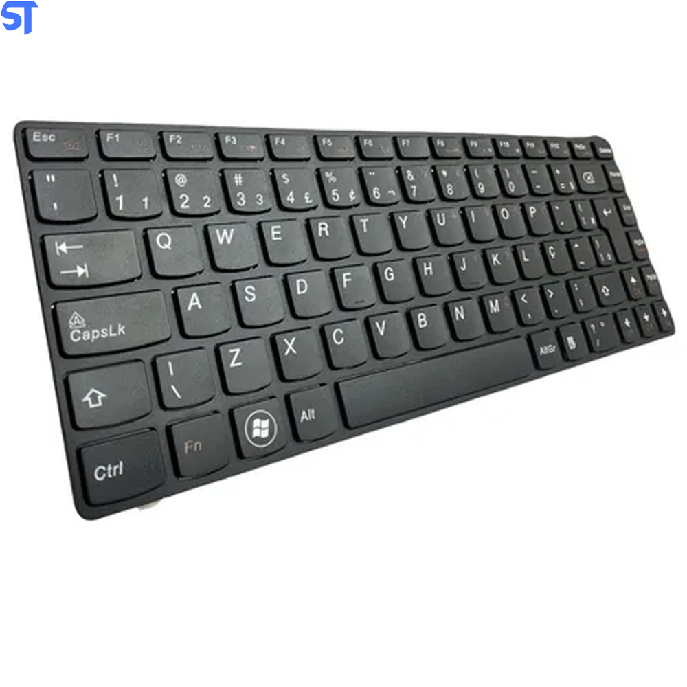 Teclado Notebook Compativel Com Ibm Lenovo G475 G475A G475E - Black - Br - Frame - Big Enter