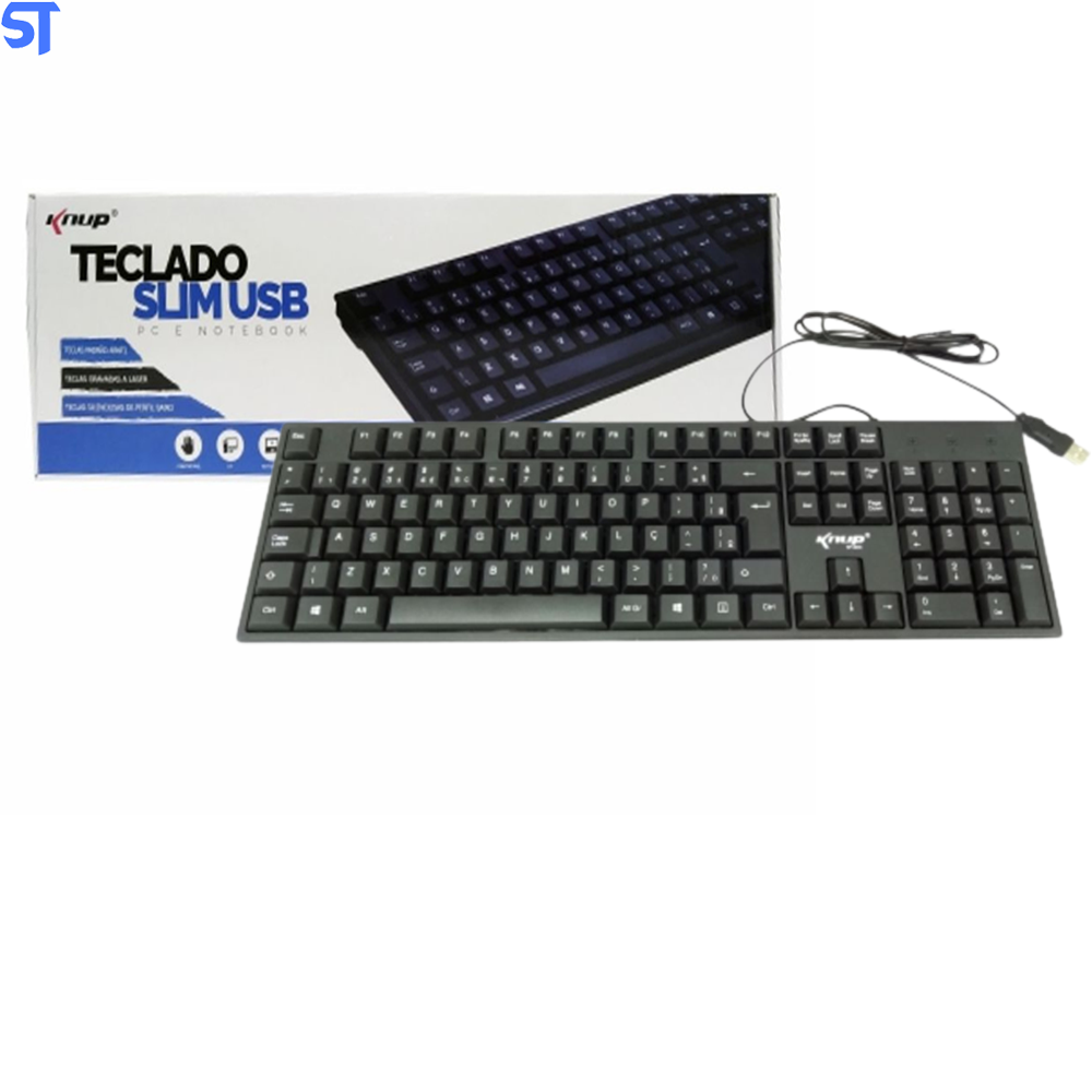 Teclado Usb Slim Pc e Notebook Kp-2045 Knup