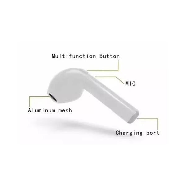 Fone de Ouvido Wireless Music Earphone HBQ i7 V4.1+EDR