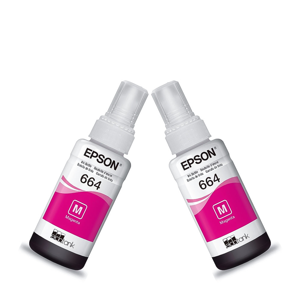 Refil de Tinta Epson 664 Magenta 70Ml Original T664120 AL Rende até 4.000 Paginas  L110 / á L395 / L495- Sem Caixa