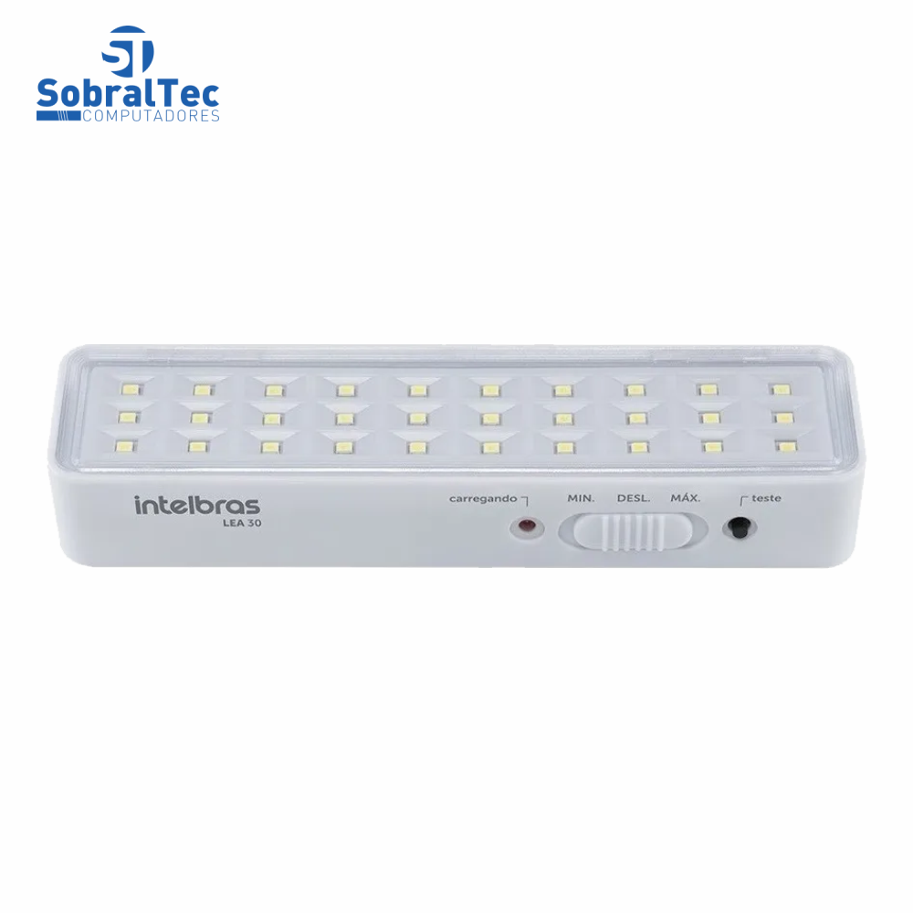 Luminária De Led Intelbras LEA 30 Bivolt 30 Leds Luz De Emergência Autônoma