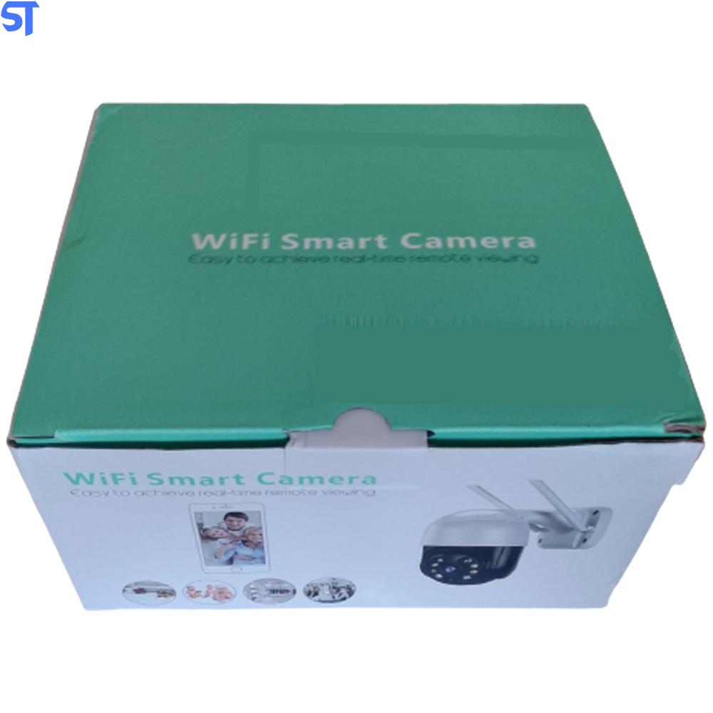 Câmera IP Mini Speed Dome WI-FI Externa 2MP Com Entrada Para Cartão SD -Alerta De Duas Vozes- Detecção Humana Áudio