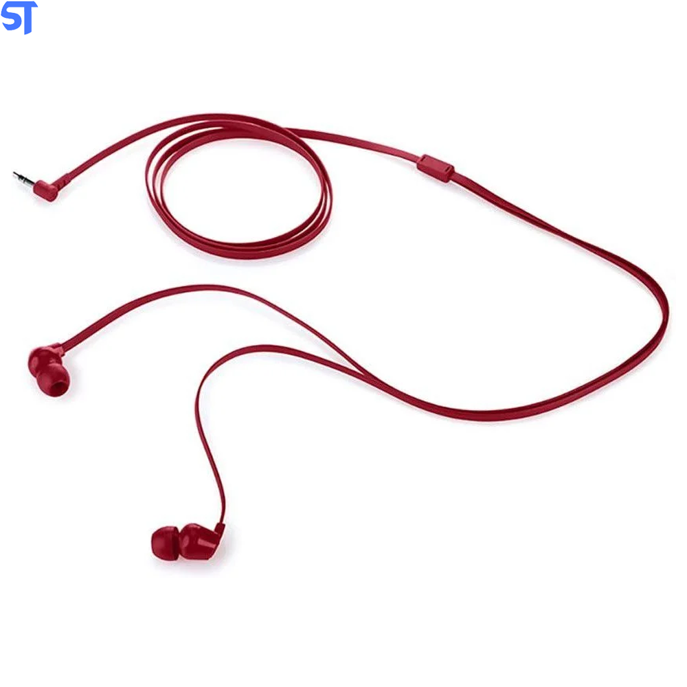 Fone de Ouvido Intra-Auricular Hp H100 In-ear Stereo Plug P2 3,5mm Vermelho