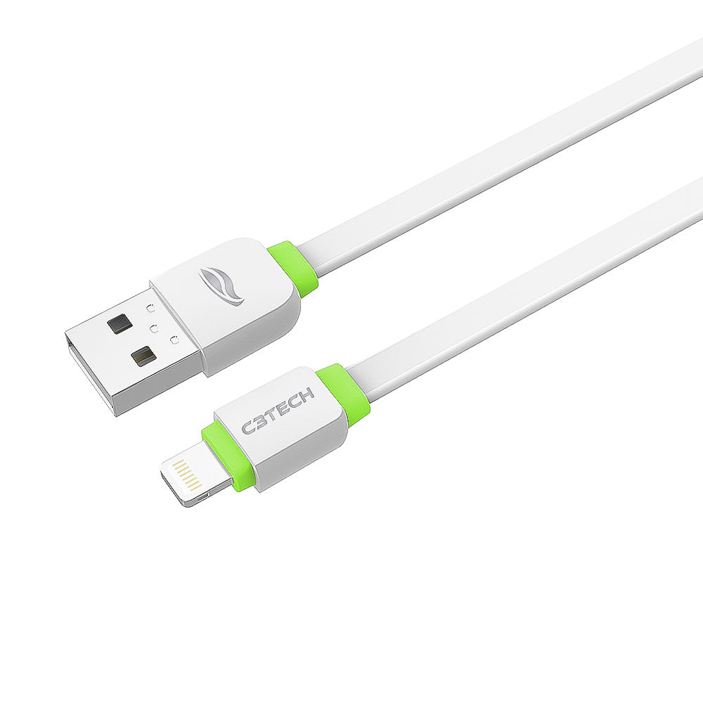 Cabo USB-Lightning Compatível IOS 1-Metro CB-110WH Branco C3Tech