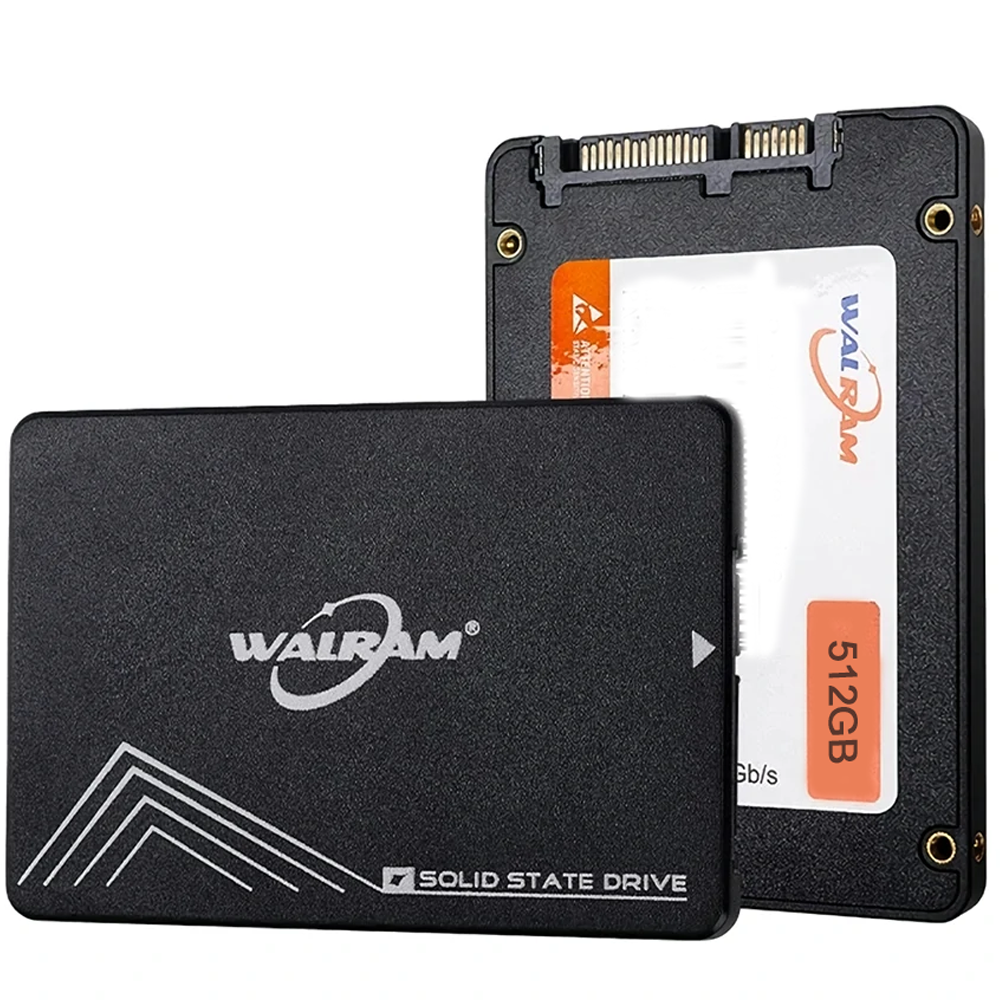 HD SSD Walram 512GB 560Mb/s De Leitura 490Mb/s De Escrita 3D Nand