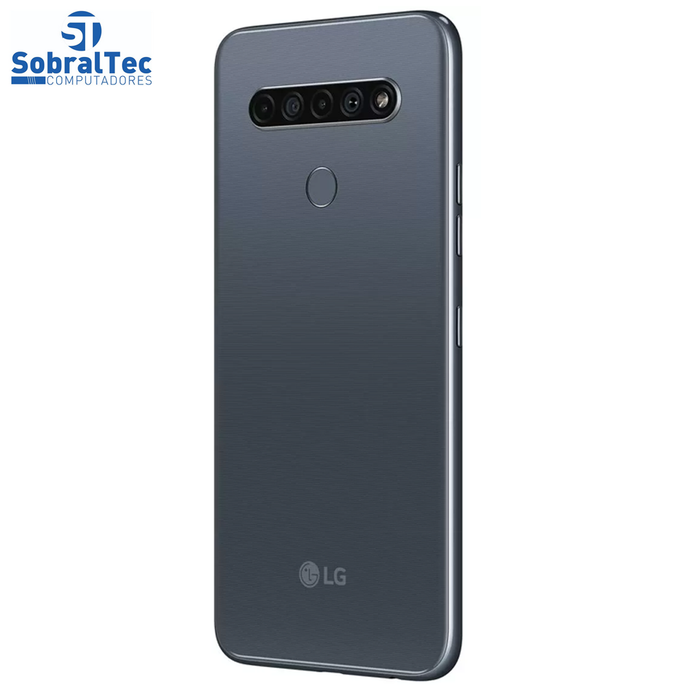Smartphone LG K61 128GB Titânio 4G Octa-Core - 4GB RAM 6,53” Câm. Quádrupla + Selfie 16MP