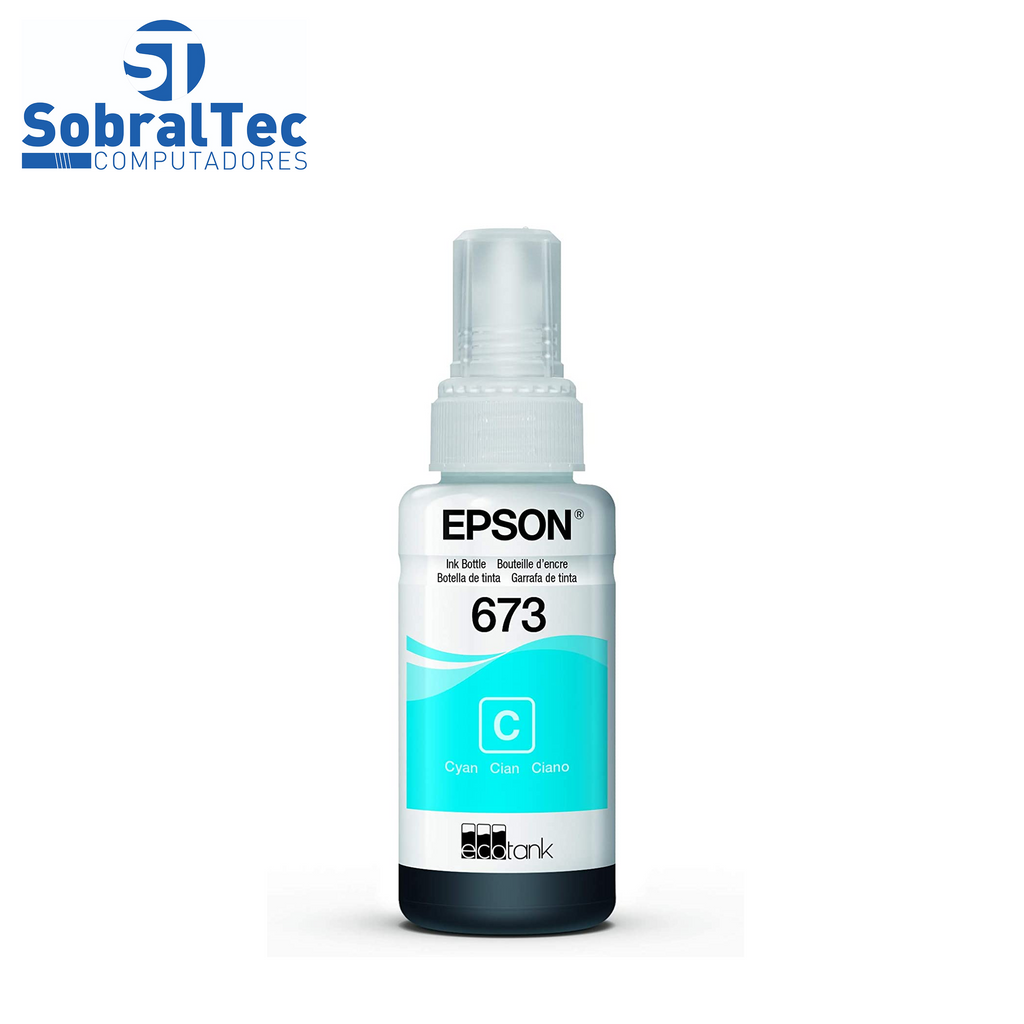 Refil de Tinta Epson 673 Azul Claro 5.400 Paginas T673520 AL