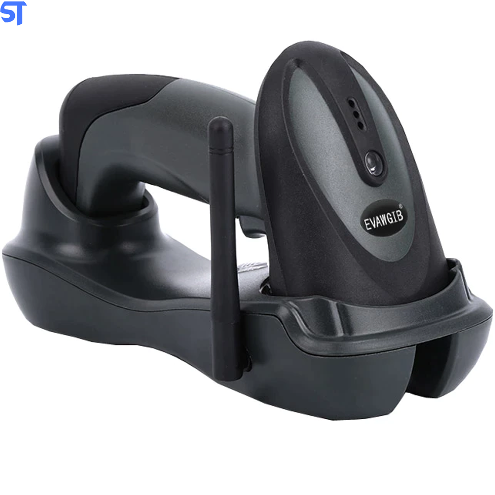 Leitor Código De Barras Wireless USB Evawgib  EV-2503s - Preto