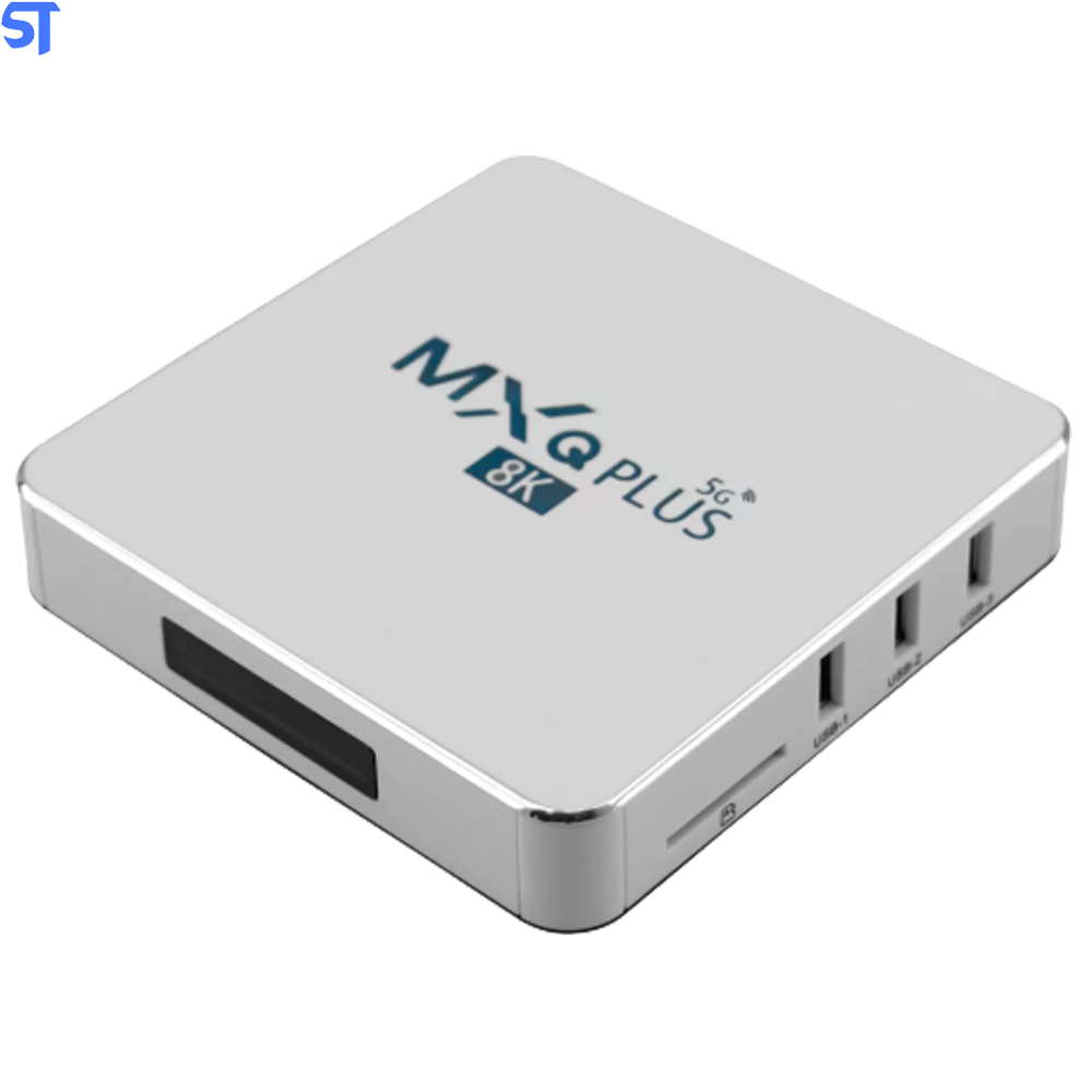 Tv Box Receptor MXQ Plus 8K / 5G / 64GB Armazenamento/ 8GB RAM - Branco