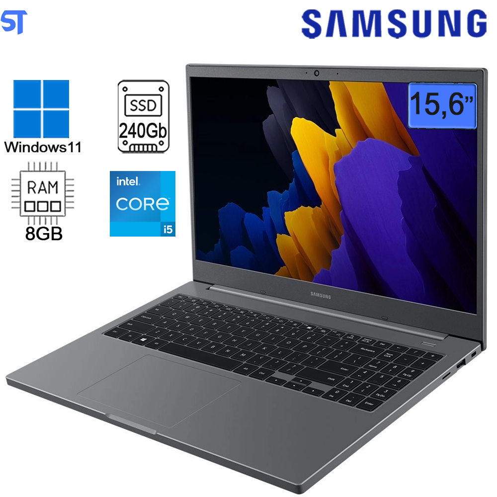 Notebook Samsung Book, Intel Core i5 1135G7, 8GB, 256GB SSD, 15,6