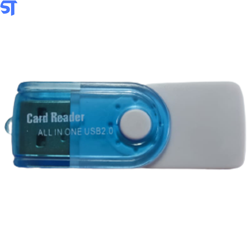 Adaptador All In One USB 2.0  - Branco Com Azul