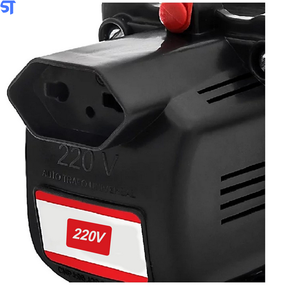 Autotransformador 1500VA Bivolt Tomada 10A 2 Portas +T Emplatec