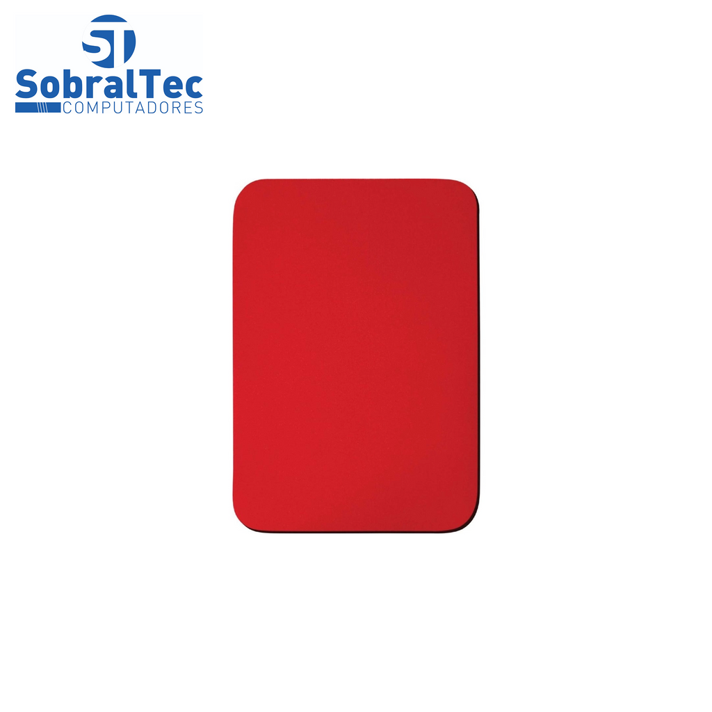 Mouse Pad Base para Mouse de Tecido Vermelha