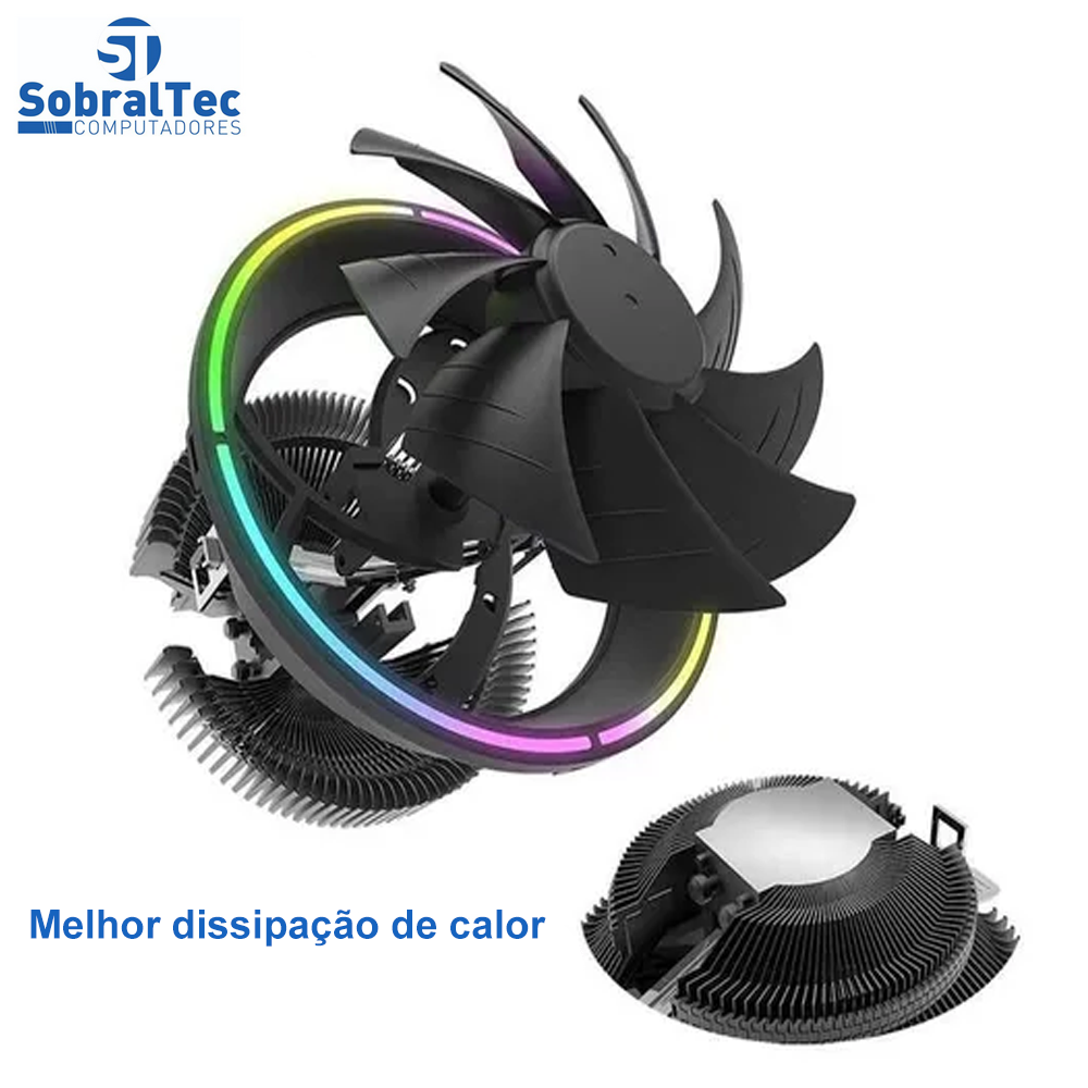 Cooler Para Processador Aigo Darkvoid RGB 125mm