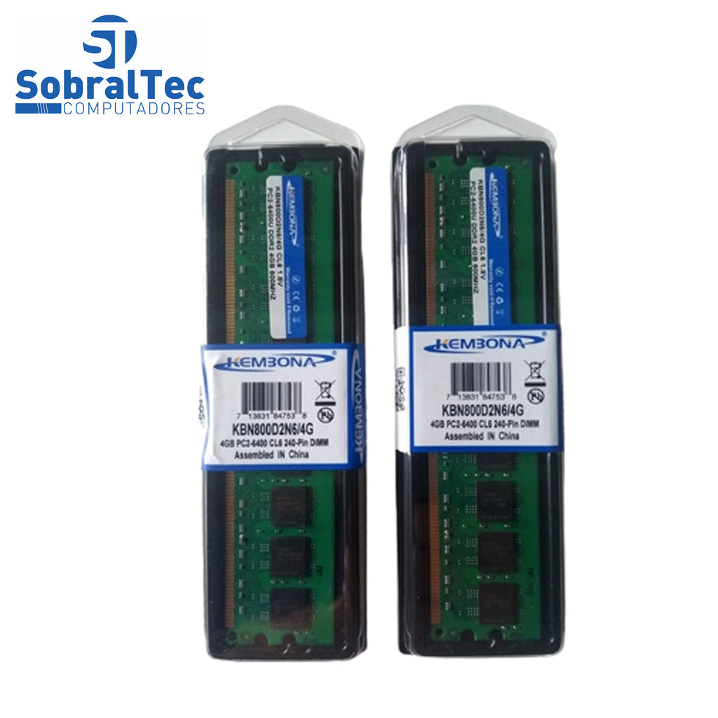 Memoria Ram Desktop Ddr2 4Gb 800Mhz KBN800D2N6/4G Pc2-6400U