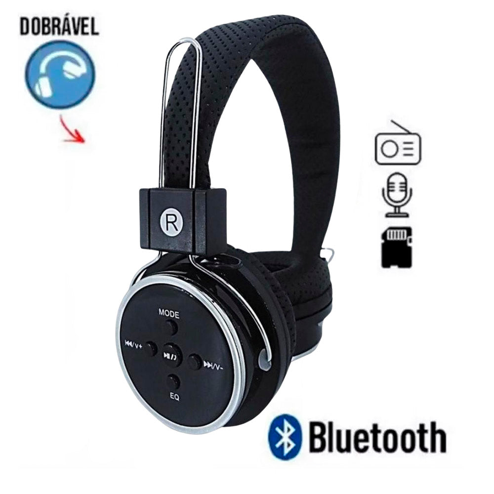 Fone De Ouvido Sem Fio Bluetooth Stereo Com Entrada Para Micro SD,  KA-B05 Kapbom
