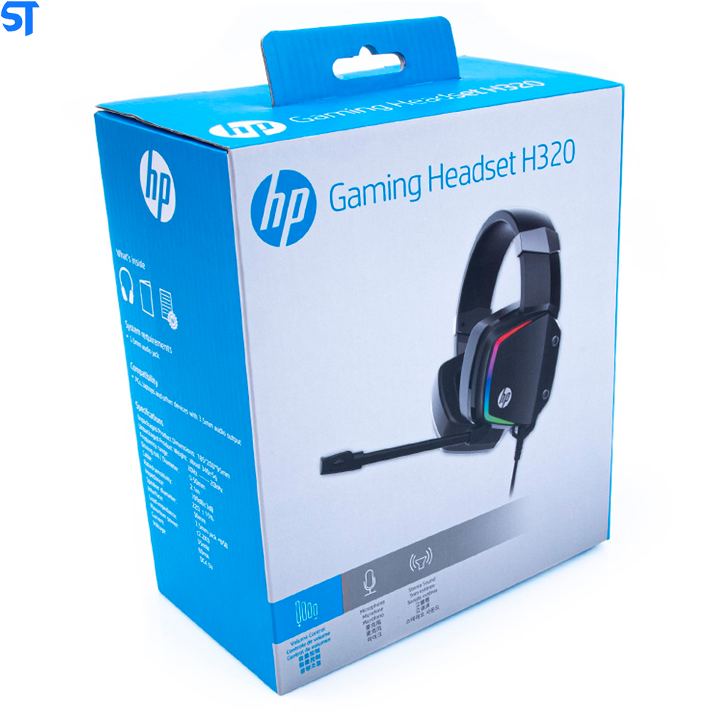 Fone Com Microfone Game Stereo  HP H320V2 LED 1 P2+USB
