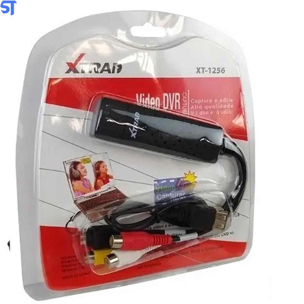 Placa De Captura Para Video Dvr Rca/S-Video Para Usb Xtrad Xt-1256