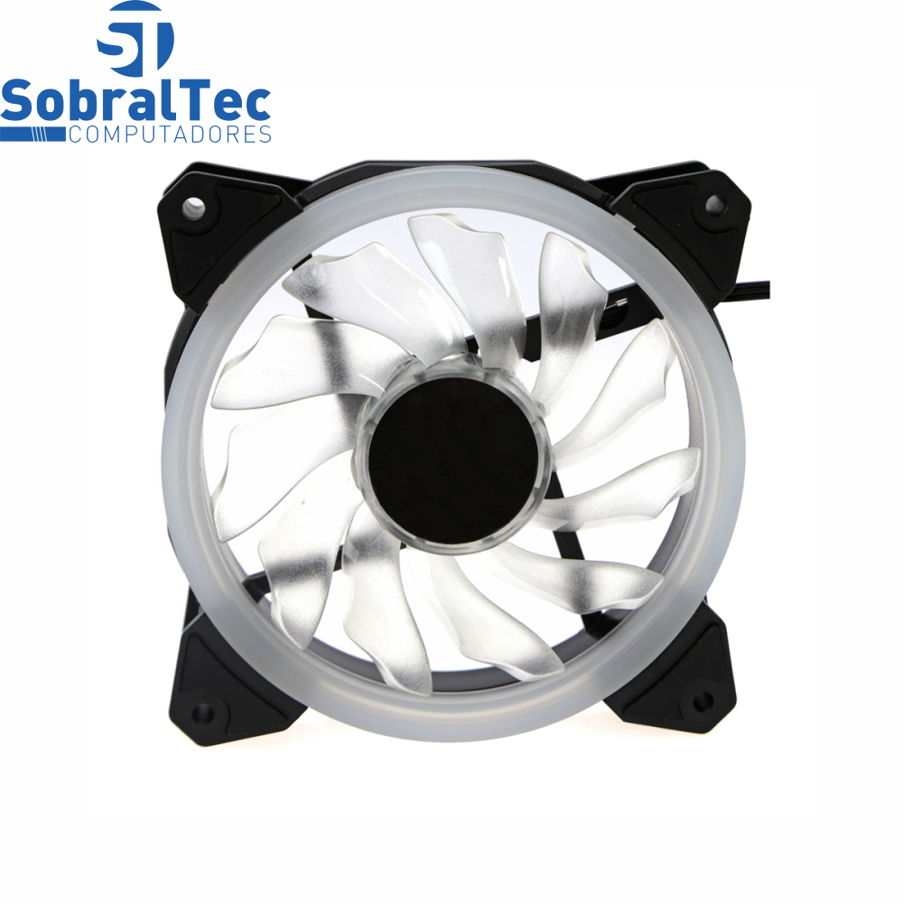 Cooler Fan 12cm Com 15 Leds 12V Hidráulico 1200Rpm Verde Hoopson GT-120A-D