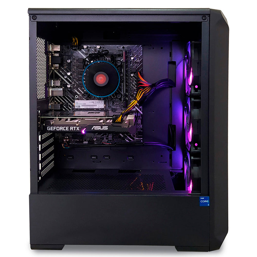 Computador Gamer Powered By Asus Core i5-12400F, 16GB DDR4, Vídeo 12GB, LHR, GDDR6, 192bit RTX 3060, SSD  500GB